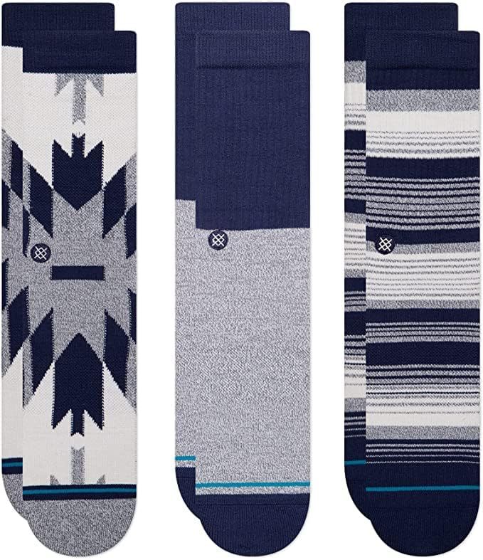 Stance Tacoma Socks [3 Pack] (Medium, Navy Blue) at Amazon Men’s Clothing store | Amazon (US)