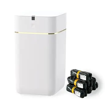 Automatic Trash Can, 4 Gallon Self Sealing and Self-Changing Smart Trash Can, Motion Sensor, Touc... | Amazon (US)