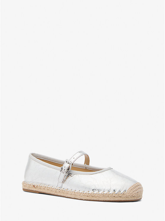 Lynn Metallic Leather Ballet Espadrille | Michael Kors US