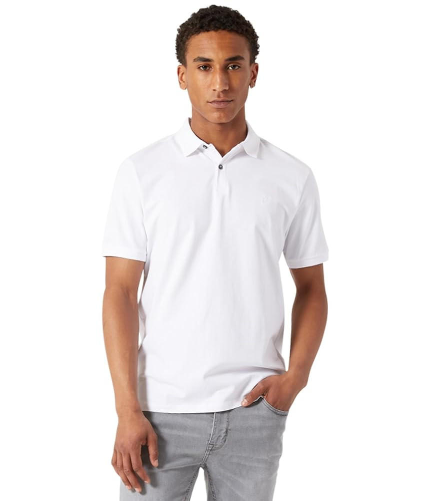 DKNY Polo Shirts for Men - Soft Stretch Casual Cotton Mens Polo Shirts | Modern Fit Short Sleeve ... | Amazon (US)