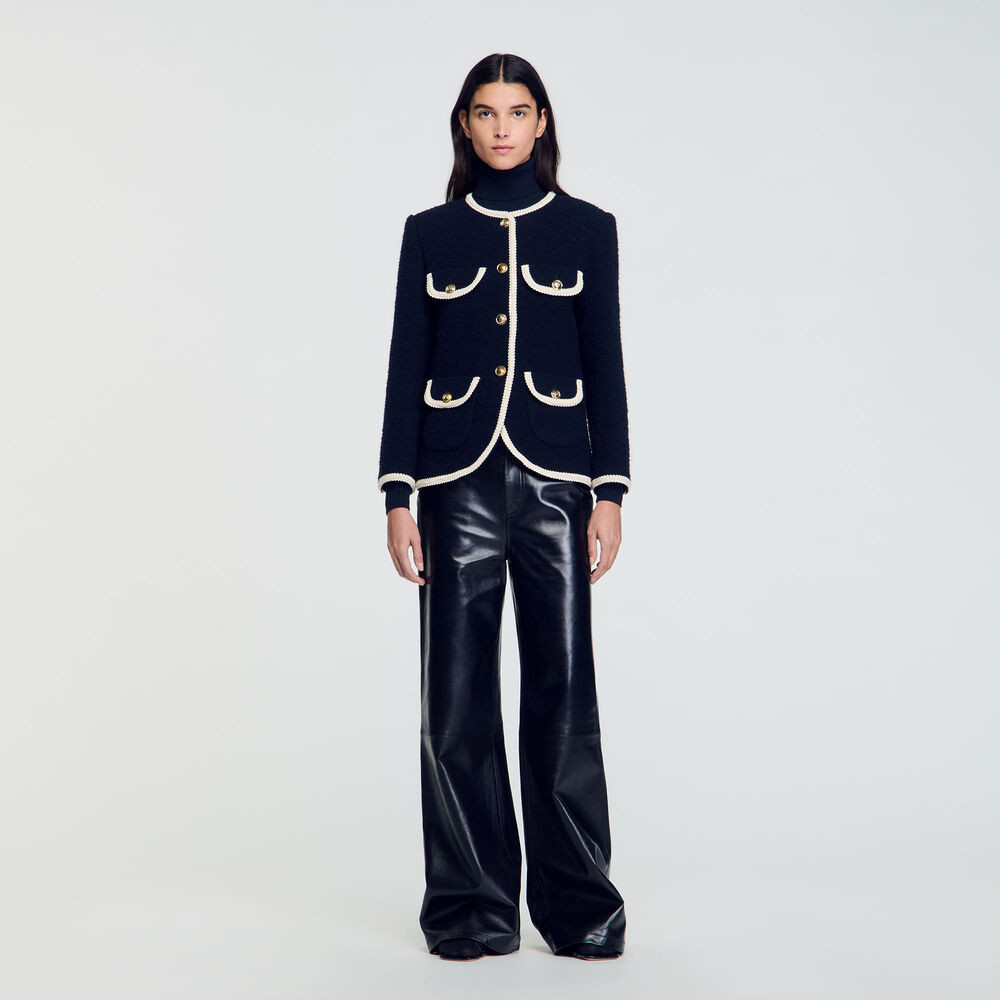 Long Tweed Jacket | Sandro US | Sandro-Paris US