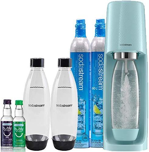 SodaStream Fizzi Sparkling Water Maker Bundle (Icy Blue), with CO2, BPA free Bottles, and bubly d... | Amazon (US)