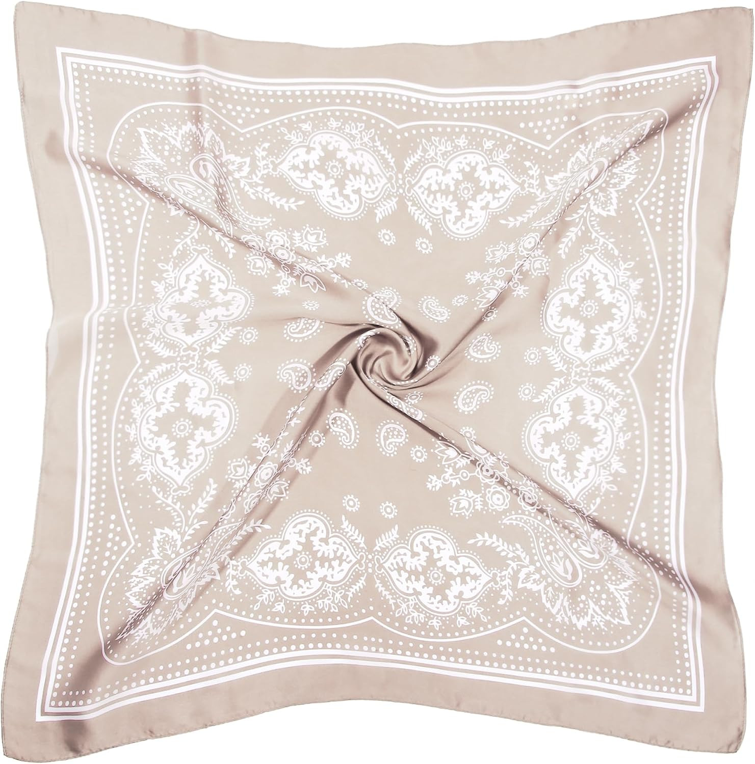 DOOBO Satin Head Scarf - 27.5 Inches Silk Bandana Hair Wrap Square Scarf for Women & Girls | Amazon (US)