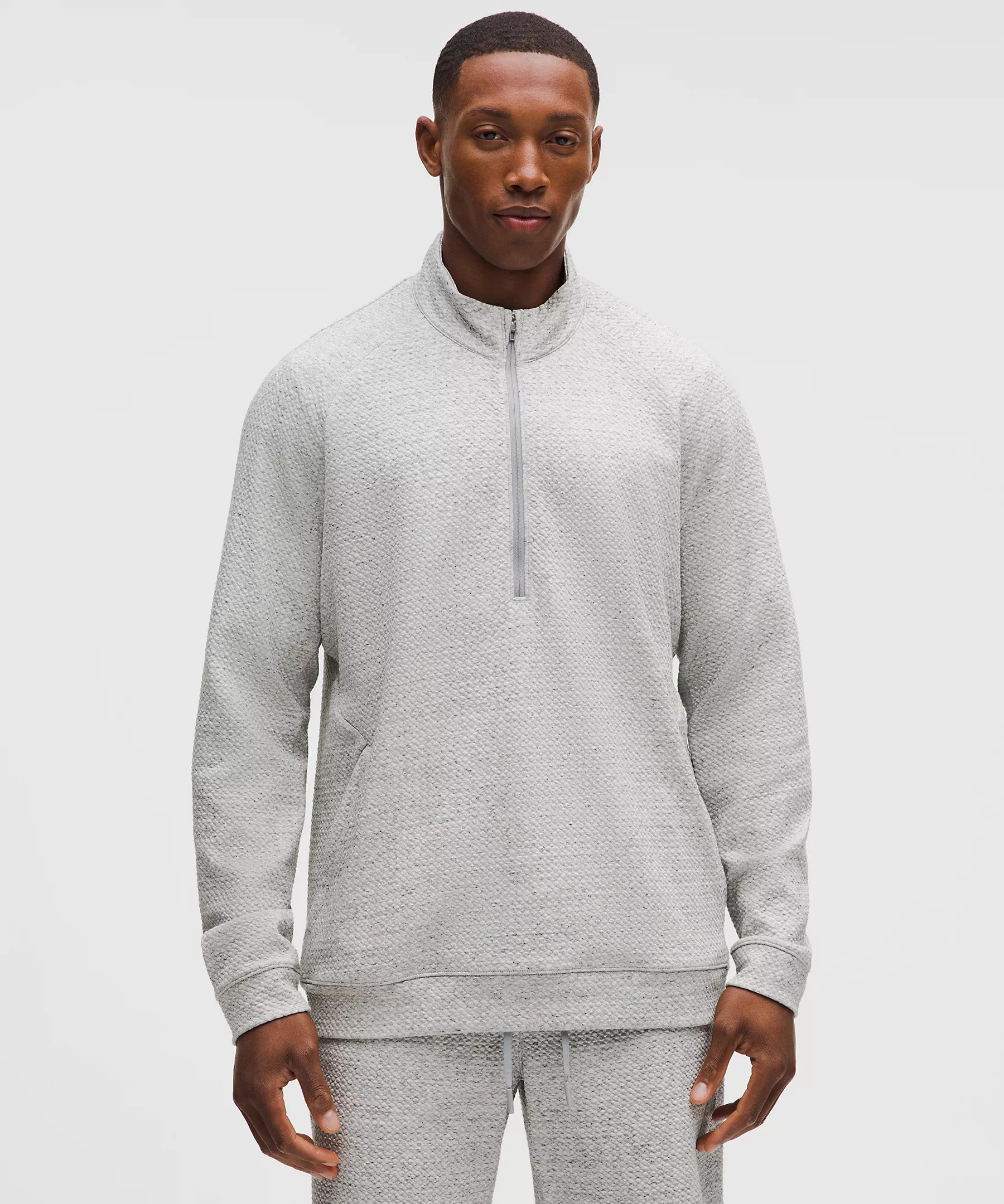 Textured Double-Knit Cotton Half Zip | Lululemon (US)