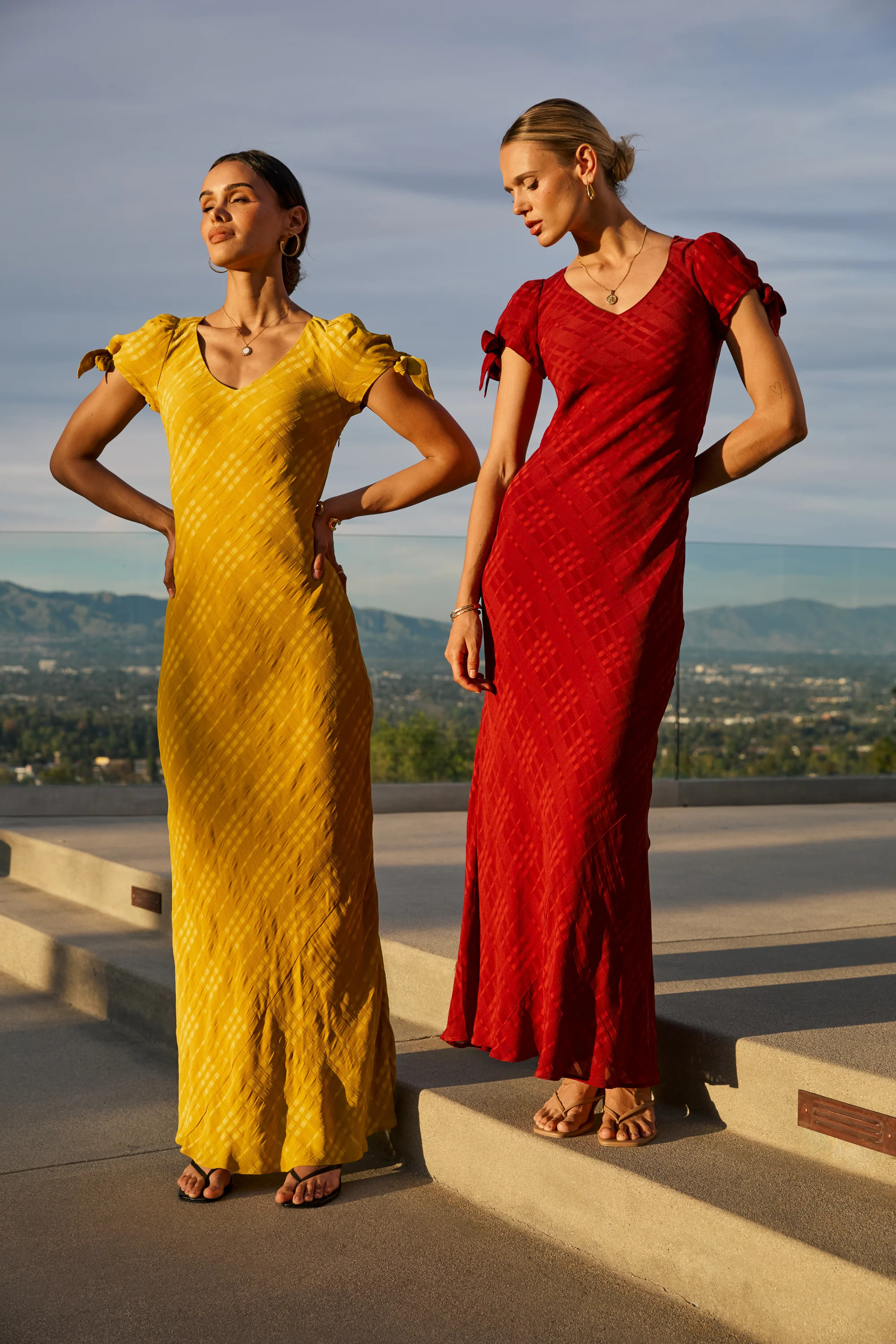 Kimmie Maxi Dress in Red-Brown | Böhme US