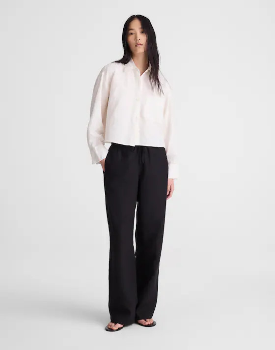 Straight-Hem Shirt in Linen | Madewell