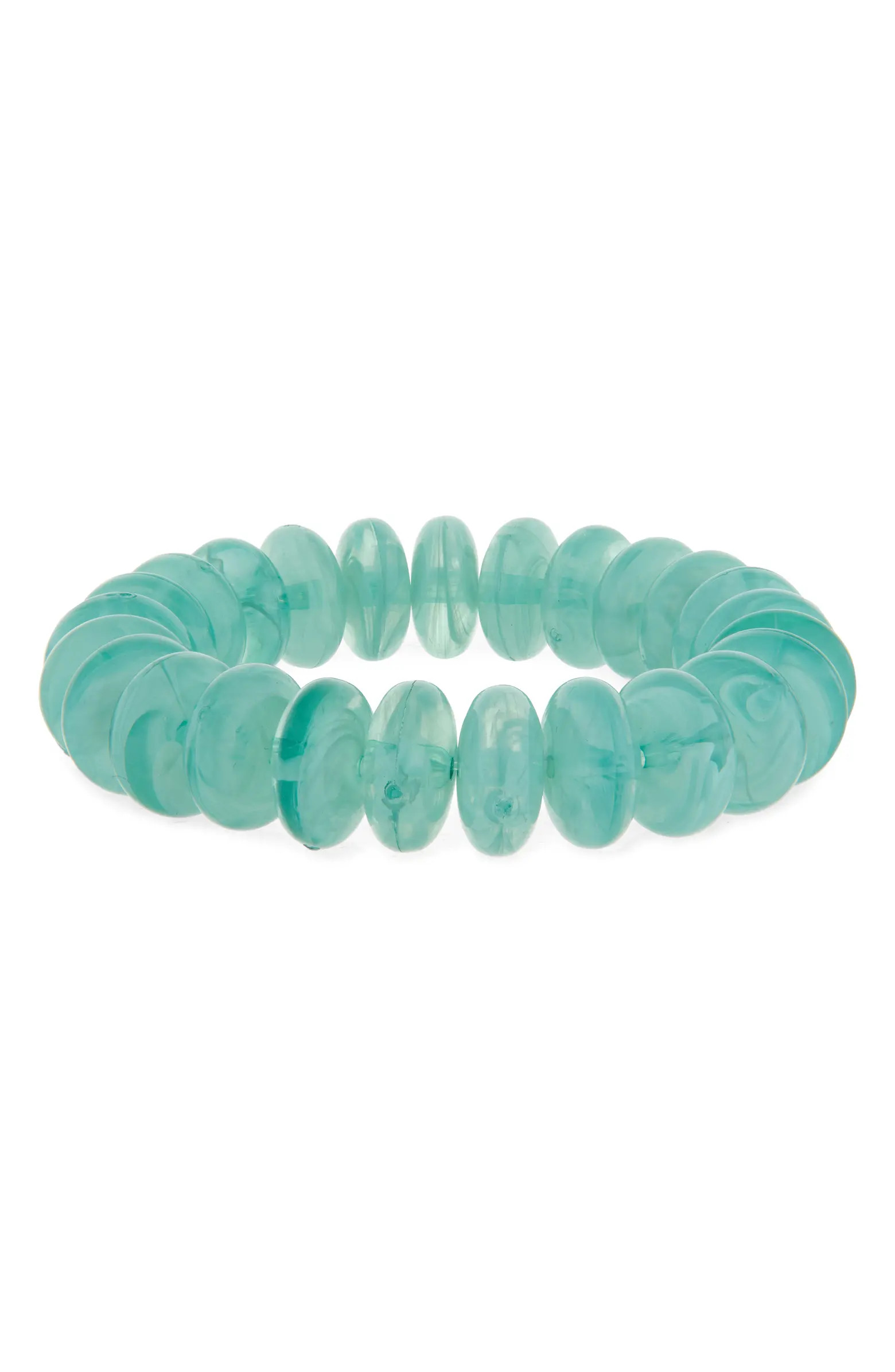 Bold Disc Beaded Stretch Bracelet | Nordstrom