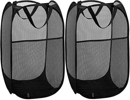 Mesh Popup Laundry Hamper - Portable, Durable Handles, Collapsible for Storage and Easy to Open. ... | Amazon (US)