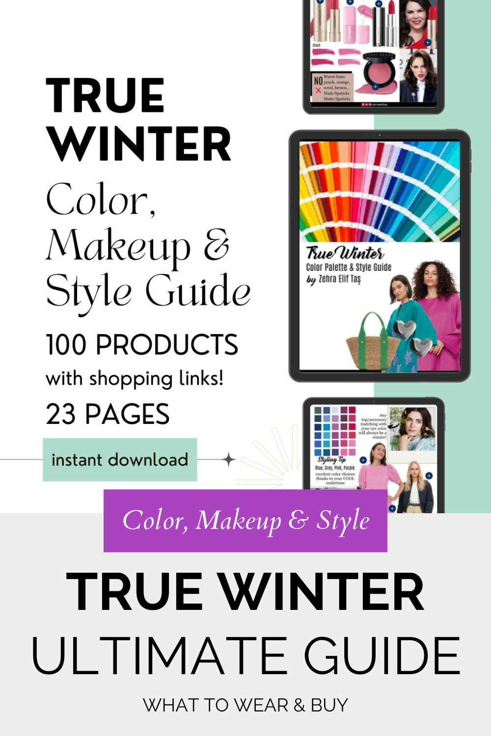 Are you a True Winter? Here is your ultimate True Winter Color, Makeup and Style guide with 100 real products from accessible fashion brands  like Sephora, H&M, Mango... 

 #LTKFindsUnder50 #LTKStyleTip #LTKBeauty