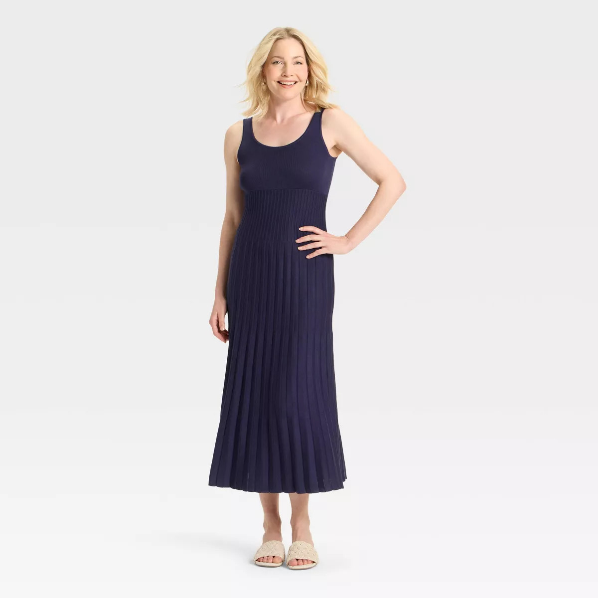 Women's Maxi Sweater Dress - A New Day™ Navy M | Target