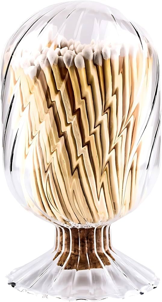 Helix Shaped Glass Matches Cloche | Includes Color Matches & Free Striker Strip!!! | Spiral Decor... | Amazon (US)