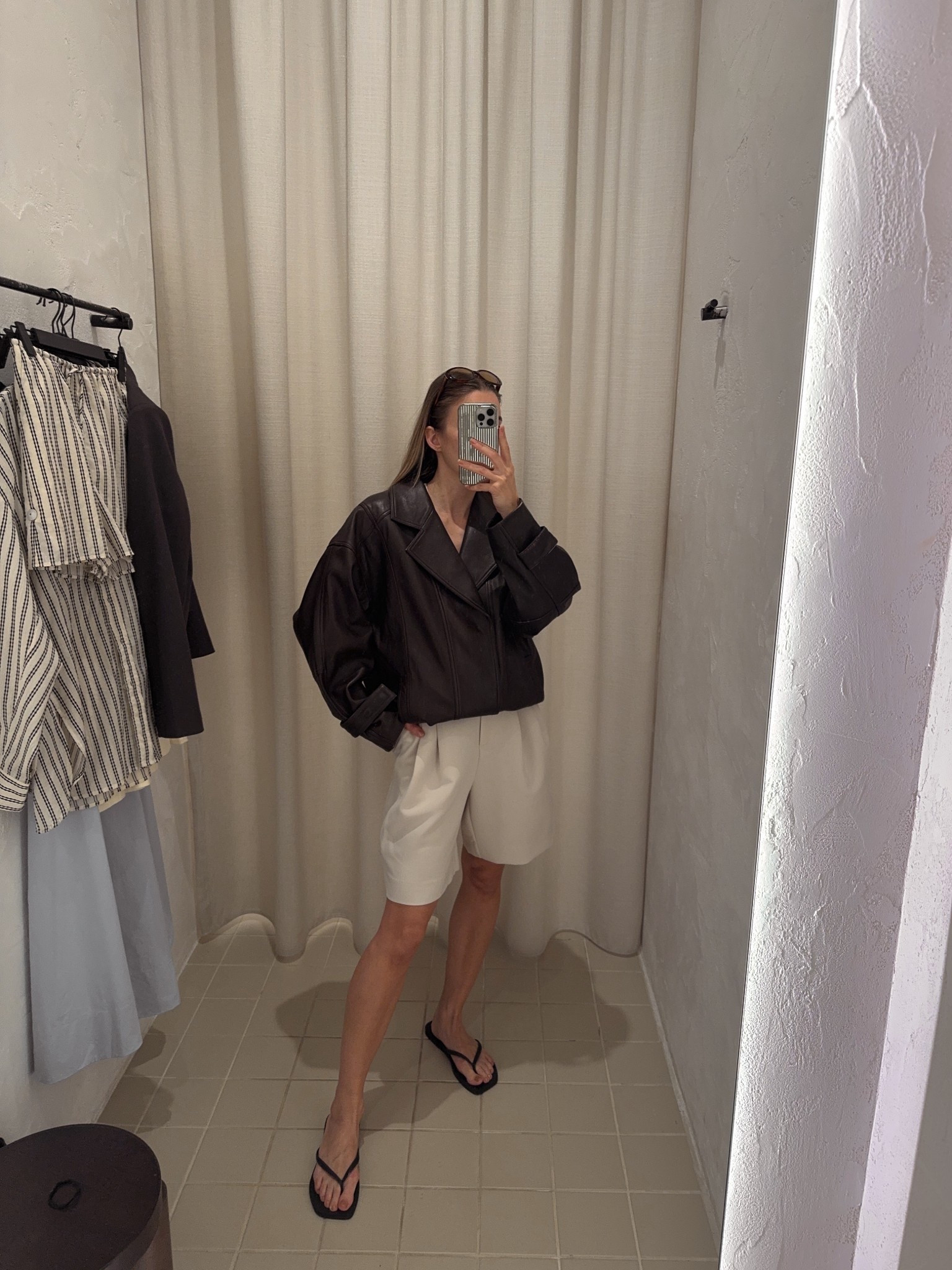 The Margot Dissh leather jacket is this good!! Wearing a size 8, I’m 170cm for reference! And a size 6 in the Bermuda shorts. #dissh #bermudashorts 

#LTKspring #LTKstyletip #LTKaustralia