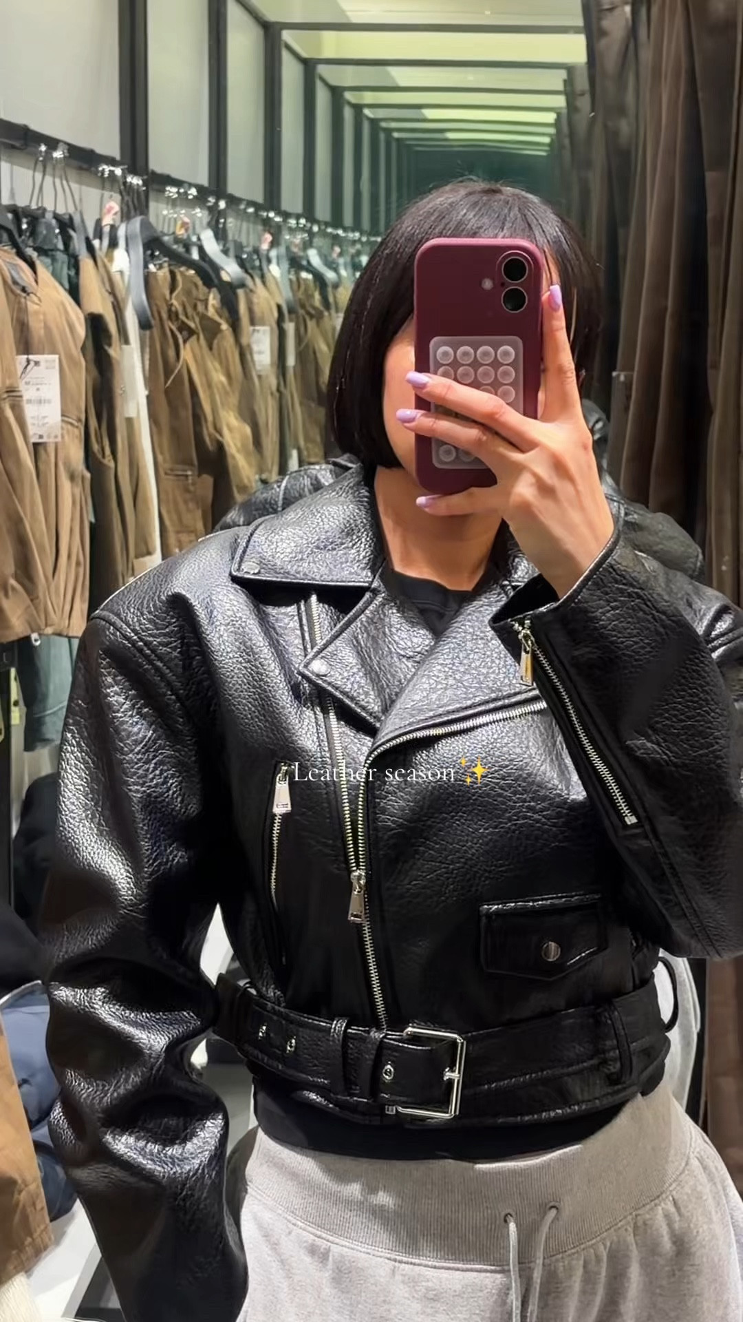 @Zara #zara #leatherjacket #zarajacket