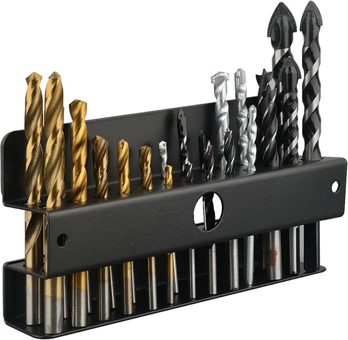 MUTUACTOR Magnetic Drill Bit Organizer,No Drilling Magnet Impact Drill Bit Storage,Anti-Slip Heav... | Amazon (US)