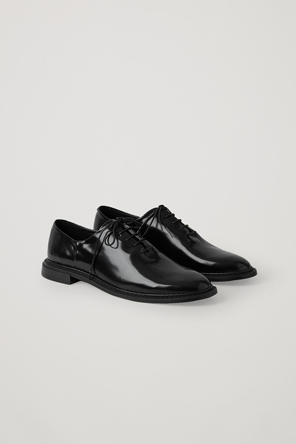 PATENT LEATHER LACE-UP BROGUES | COS (US)