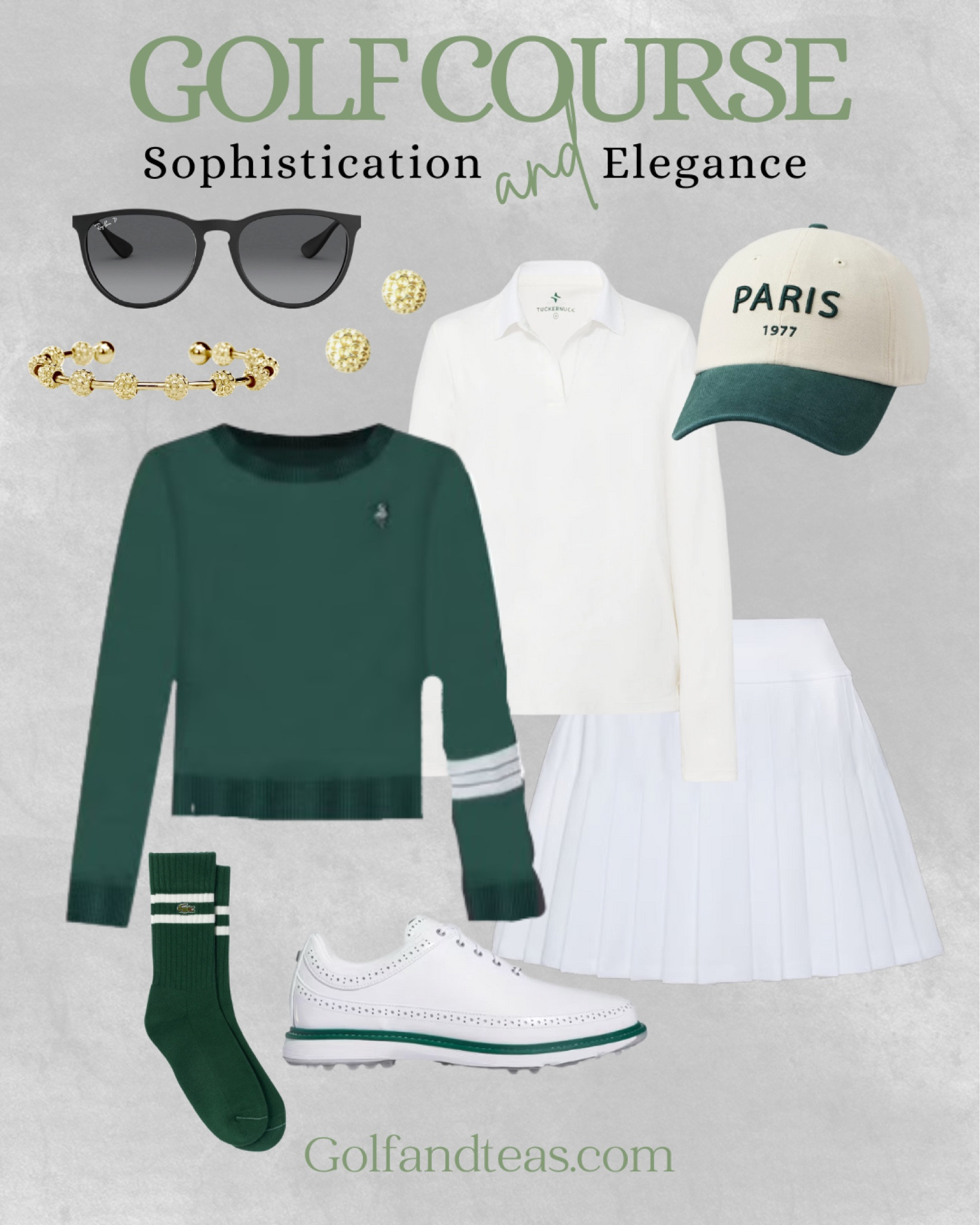 Cute golf outfit that looks elegant on the course  

#LTKOver40 #LTKActive #LTKFitness