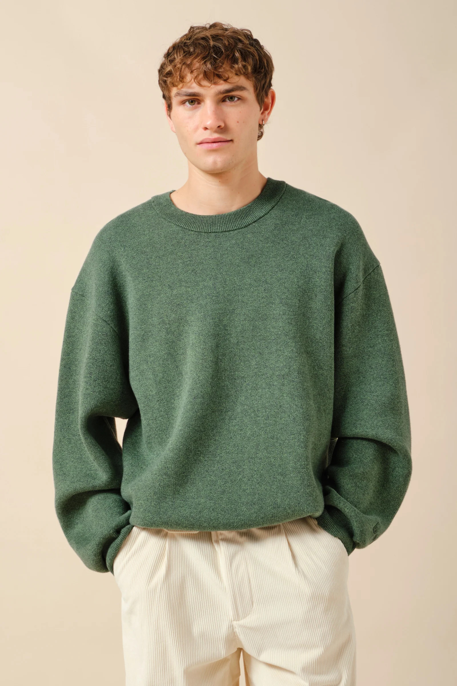 OGDEN MARL KNIT SWEATER - FOREST | bound clothing