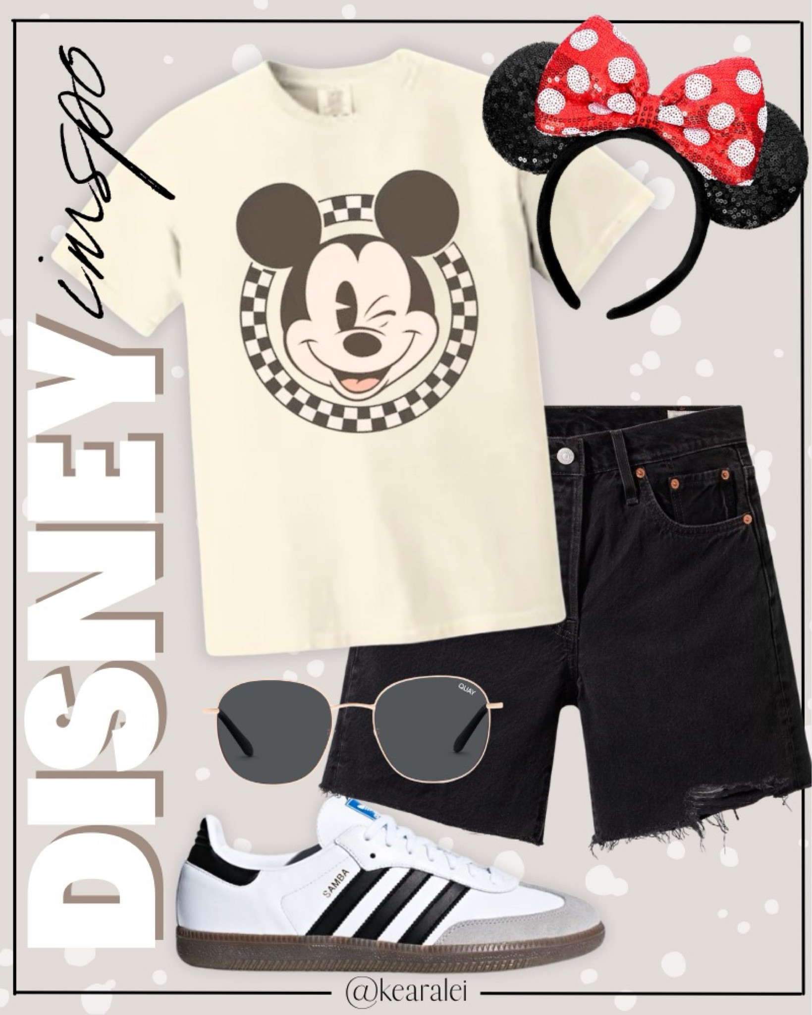 Disney outfit idea Disneyland Disney world outfits  Minnie Mouse T-shirt checkered shirt Mickey Mouse Ear headband Minnie ears red bow polka dot tshirt shirts tops adidas samba sneakers shoes black distressed mom shorts Levi’s shorts Bermuda mid thigh shorts jeans denim belt bag fanny pack aviator sunglasses || #disney #Disneyland #disneyworld #outfit #outfits #minnie #mickey #mouse #amazon #affordable #cheap #budget
.
.
Amazon fashion, teacher outfits, business casual, casual outfits, neutrals, street style, Midi skirt, Maxi Dress, Swimsuit, Bikini, Travel, skinny Jeans, Puffer Jackets, Concert Outfits, Cocktail Dresses, Sweater dress, Sweaters, cardigans Fleece Pullovers, hoodies, button-downs, Oversized Sweatshirts, Jeans, High Waisted Leggings, dresses, joggers, fall Fashion, winter fashion, leather jacket, Sherpa jackets, Deals, shacket, Plaid Shirt Jackets, apple watch bands, lounge set, Date Night Outfits, Vacation outfits, Mom jeans, shorts, sunglasses, Disney outfits, Romper, jumpsuit, Airport outfits, biker shorts, Weekender bag, plus size fashion, Stanley cup tumbler
.

Target, Abercrombie and fitch, Amazon, Shein, Nordstrom, H&M, forever 21, forever21, Walmart, asos, Nordstrom rack, Nike, adidas, Vans, Quay, Tarte, Sephora, lululemon, free people, j crew jcrew factory, old navy
.

boots booties tall over the knee, ankle boots, Chelsea boots, combat boots, pointed toe, chunky sole, heel, high heels, mules, clogs, sneakers, slip on shoes, Nike, adidas, vans, dr. marten’s, ugg slippers, golden goose, sandals, high heels, loafers, Birkenstocks, Steve Madden


#LTKTravel #LTKStyleTip #LTKSeasonal
