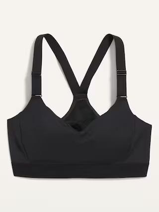 Medium Support PowerSoft Adjustable-Strap Sports Bra 2X-4X | Old Navy (US)