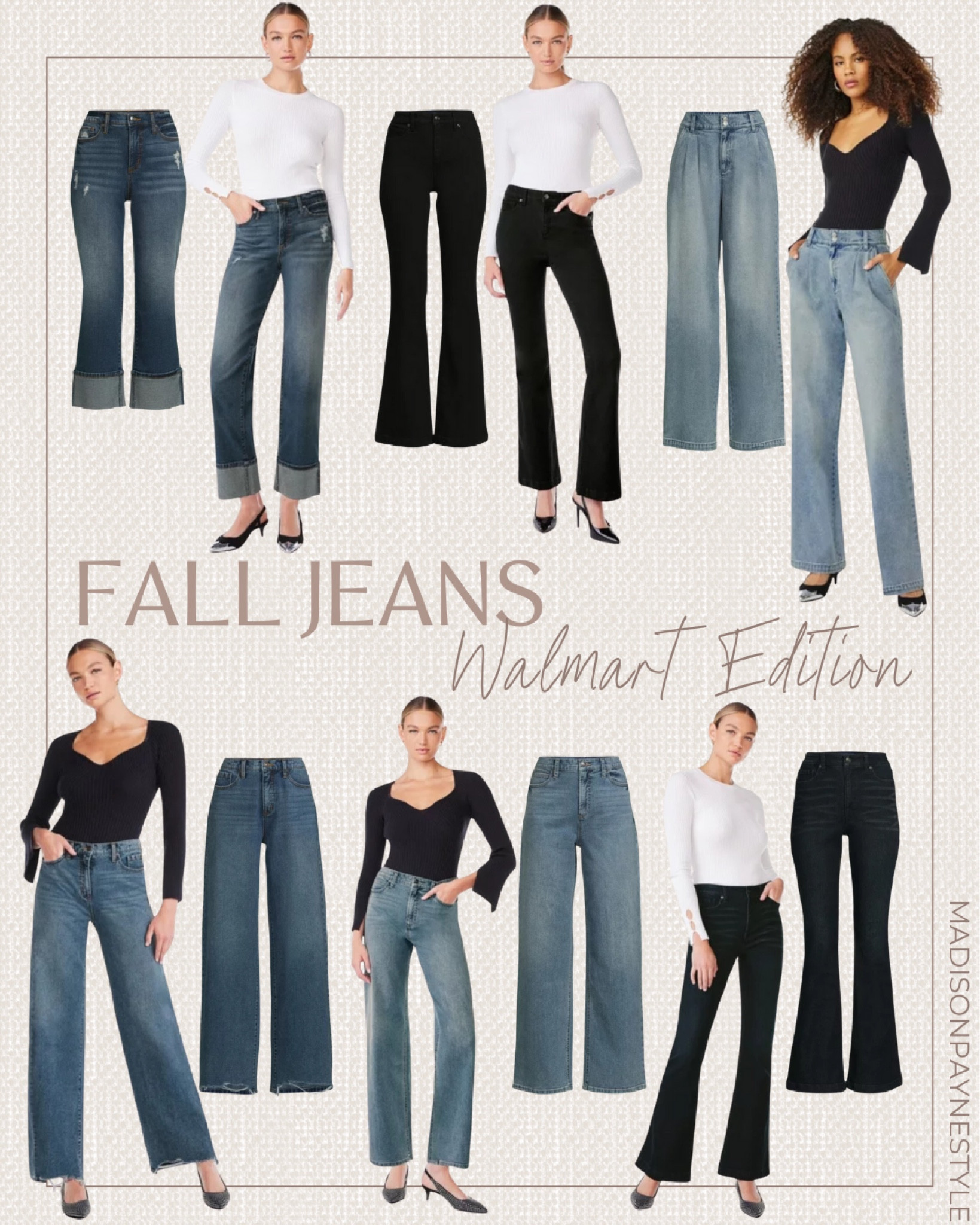 Walmart womens straight leg hot sale jeans