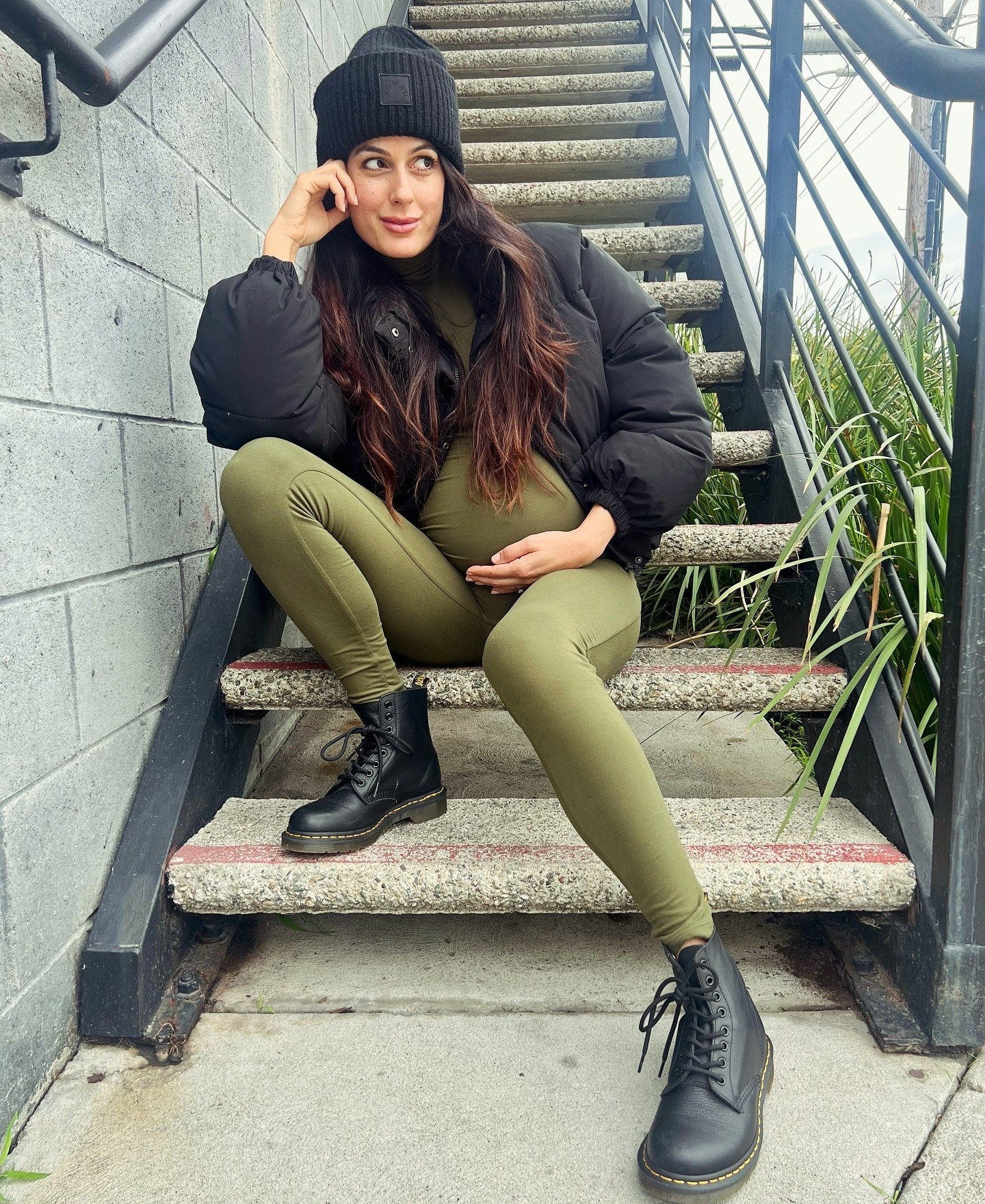 Throw back to - My little bump and I in @bumpsuit 💚 Their puffer jacket and all in ones are honestly my preggo uniform as they are just sooooo comfortable!! 😀

#LTKBump #LTKmomlife #LTKBaby