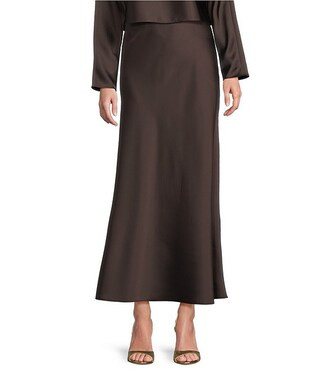 Antonio Melani Bella A-Line Coordinating Satin Maxi Skirt | Dillard's | Dillard's