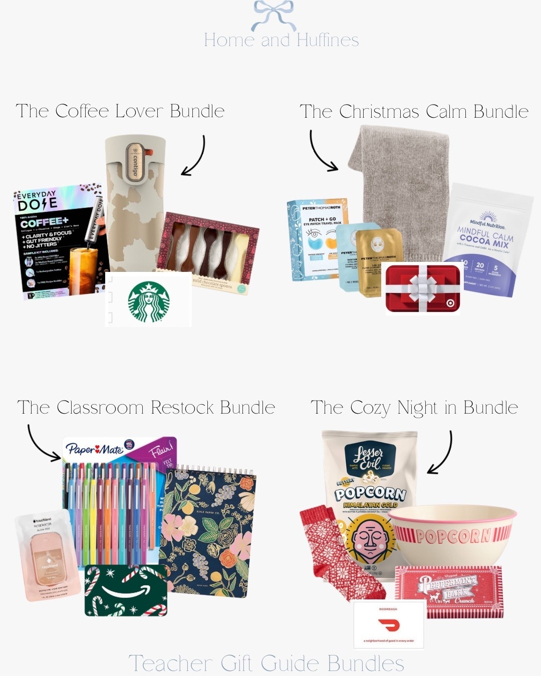 Teacher gifts made EASY. 🎁✨
Four adorable bundles you can recreate in minutes — thoughtful, cute, and classroom approved!

Save + Share this with your mom group! 

#LTKteachergifts #LTKbundles


#LTKFindsUnder50 #LTKGiftGuide #LTKHoliday