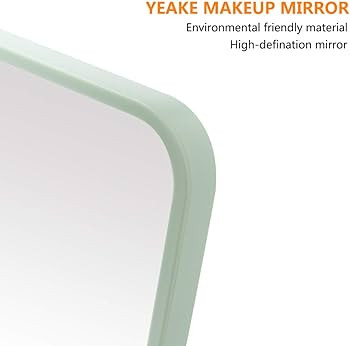YEAKE Table Desk Vanity Makeup Mirror,8-Inch Portable Folding Mirror with Metal Stand 90°Adjusta... | Amazon (US)