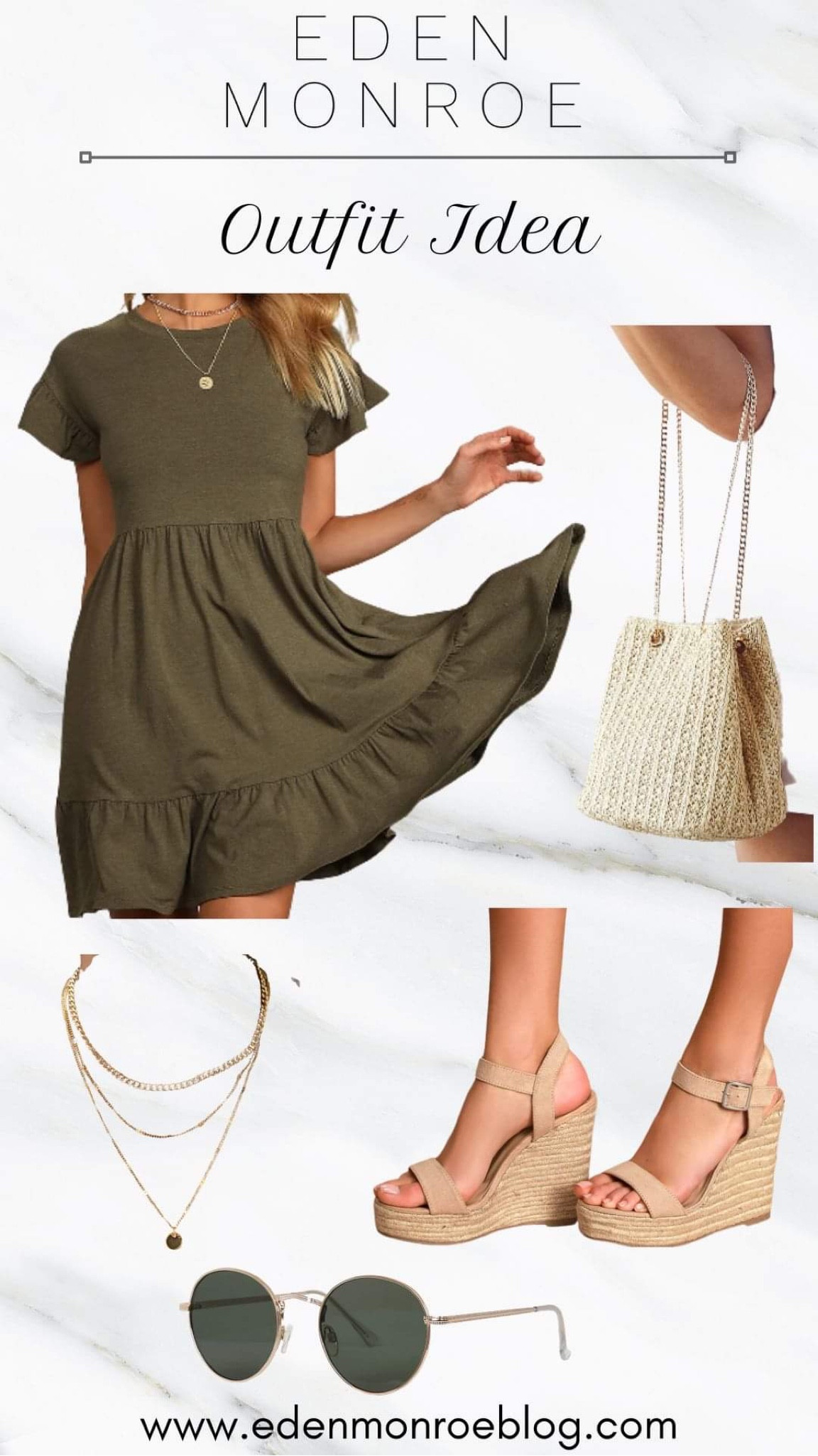Outfit idea!

Spring outfit, summer outfit, spring dress, summer dress, straw bag, straw purse, straw crossbody, straw tote, wedges, sunglasses, layered necklaces, gold necklace, casual outfit, vacation outfit, Easter dress, travel outfit, spring break, country concert

#LTKshoecrush #LTKunder50 #LTKstyletip