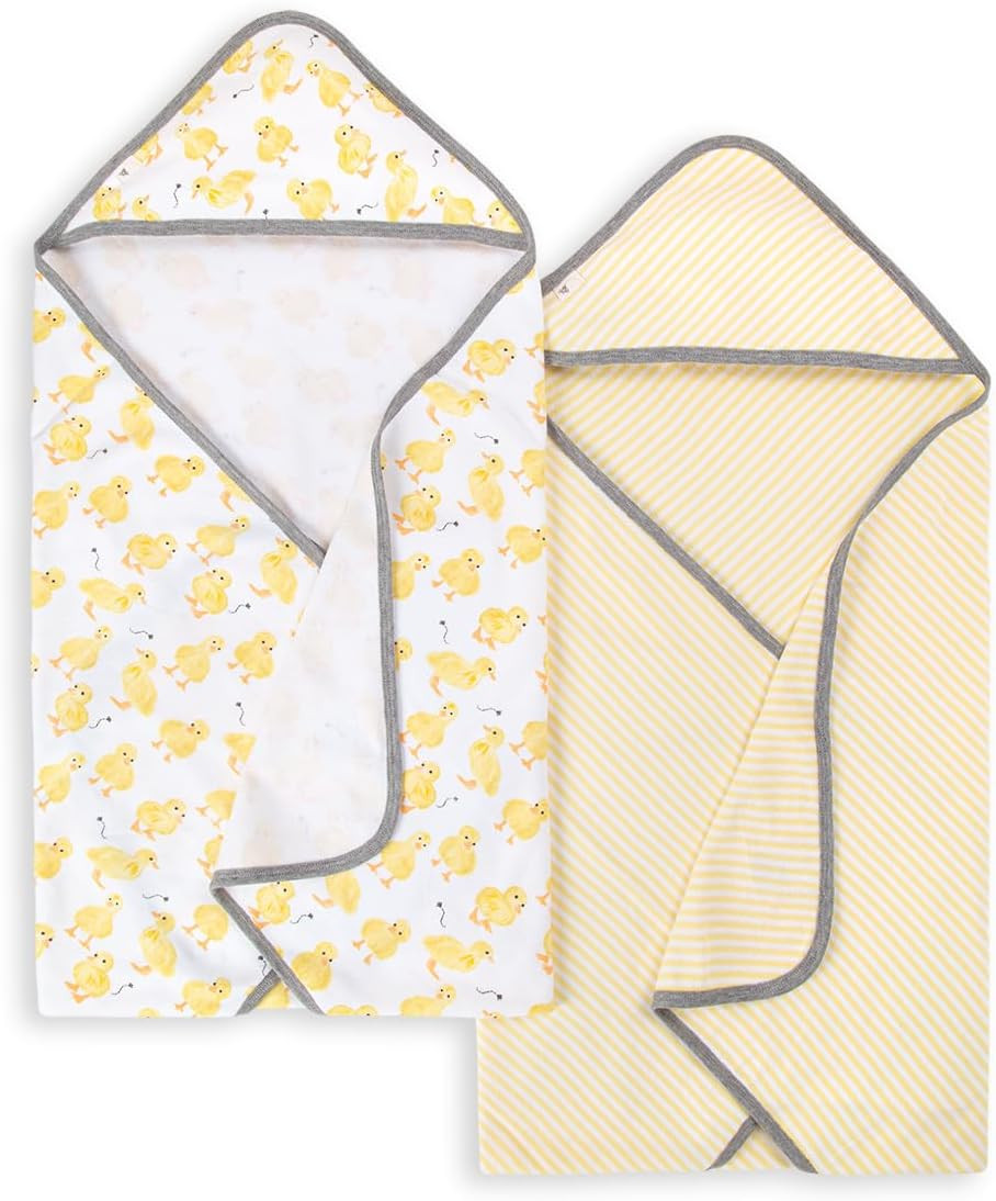 Burt's Bees Baby Infant Hooded Towels, Unisex Bath Essentials, 2-Pack | Amazon (US)