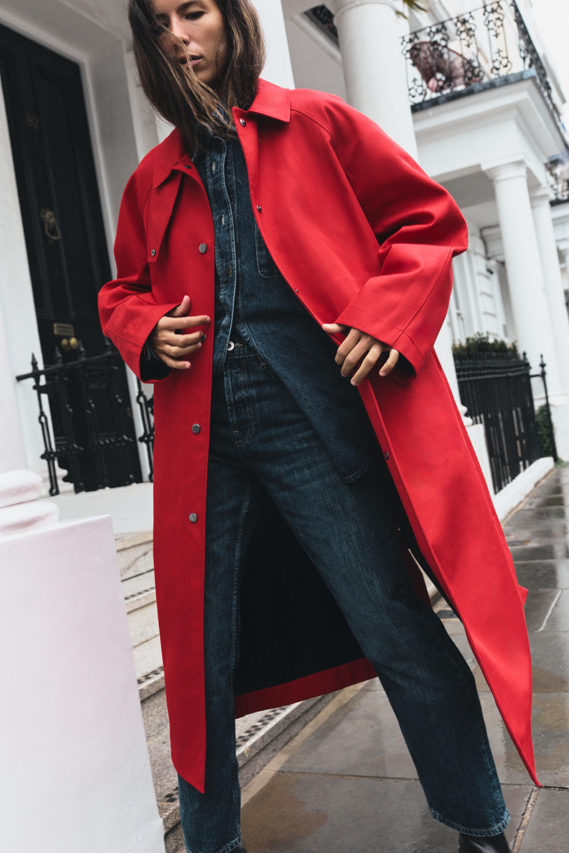 ZW COLLECTION LONG TRENCH COAT | Zara US