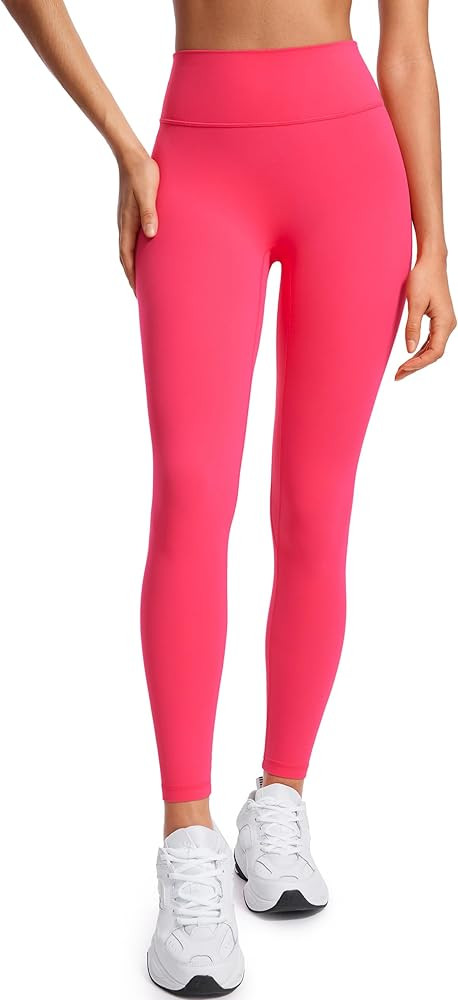 Womens High Waisted Lounge Yoga Legging 25" Butt Lifting Workout No Front Seam Tummy Control Gym ... | Amazon (US)