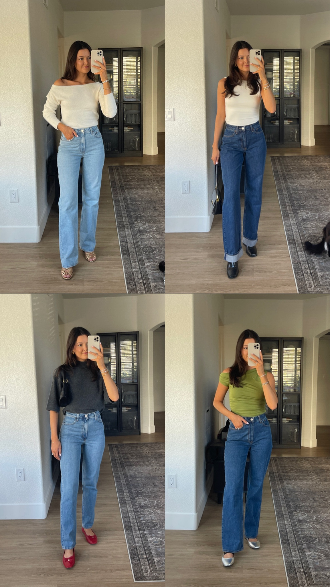 #abercrombiepartner hugeeee denim sale at @abercrombie! take 30% off denim, 20% off almost everything else, and an extra 15% with stackable code DENIMAF 🫶🏼 
I’m 5’7” and I wear a size 25 regular length in Abercrombie jeans! I got a couple of these in the “long” length so that I can cut off for a raw hem and wear with heels, but usually a regular length is just fine for me! 

I get ALL of my Abercrombie jeans in their “curve love” fit, which adds an extra 2” to the hip & thigh area while still keeping the waist measurement the same. This helps if you have trouble with gapping around the waist if you’re more curvy or have a booty! All of their jeans also come in the regular fit too though, which is more of a straight cut from the waist down to the hips. I hope this helps!! Let me know if you have questions!! 

#LTKSaleAlert #LTKStyleTip #LTKMostLoved