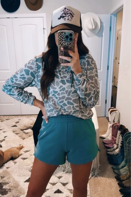Casual camo outfit of the day - Perfect lazy day outfit! Featuring a trucker hat - Abercrombie shorts -camo thin sweatshirt pullover
5/3

#LTKfindsunder100 #LTKstyletip #LTKSeasonal