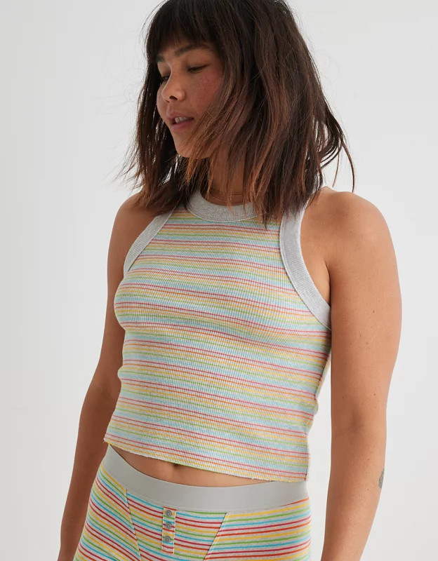 Aerie Free Spirit Ribbed Tank Top | Aerie
