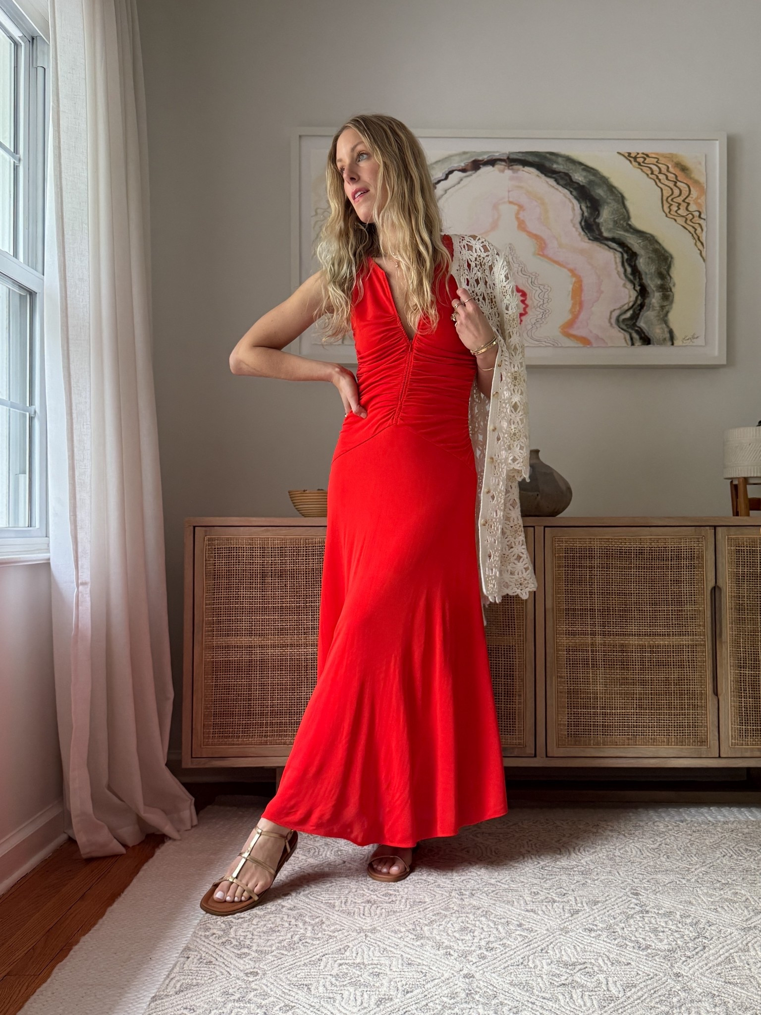 Real life 💃🏼 ready for day to night with this dress (you can zip up the neck for more coverage). TTS and wear the crochet dress as a jacket too! 

#LTKParties #LTKStyleTip #LTKOver40