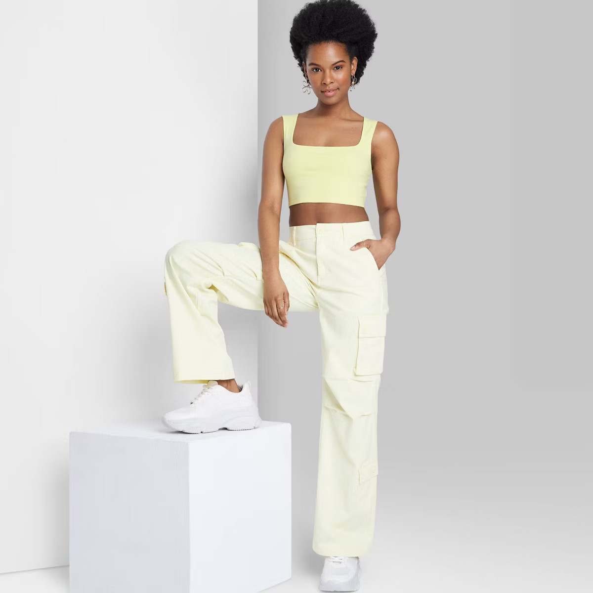 Women's Square Neck Tiny Tank Top - Wild Fable™ | Target