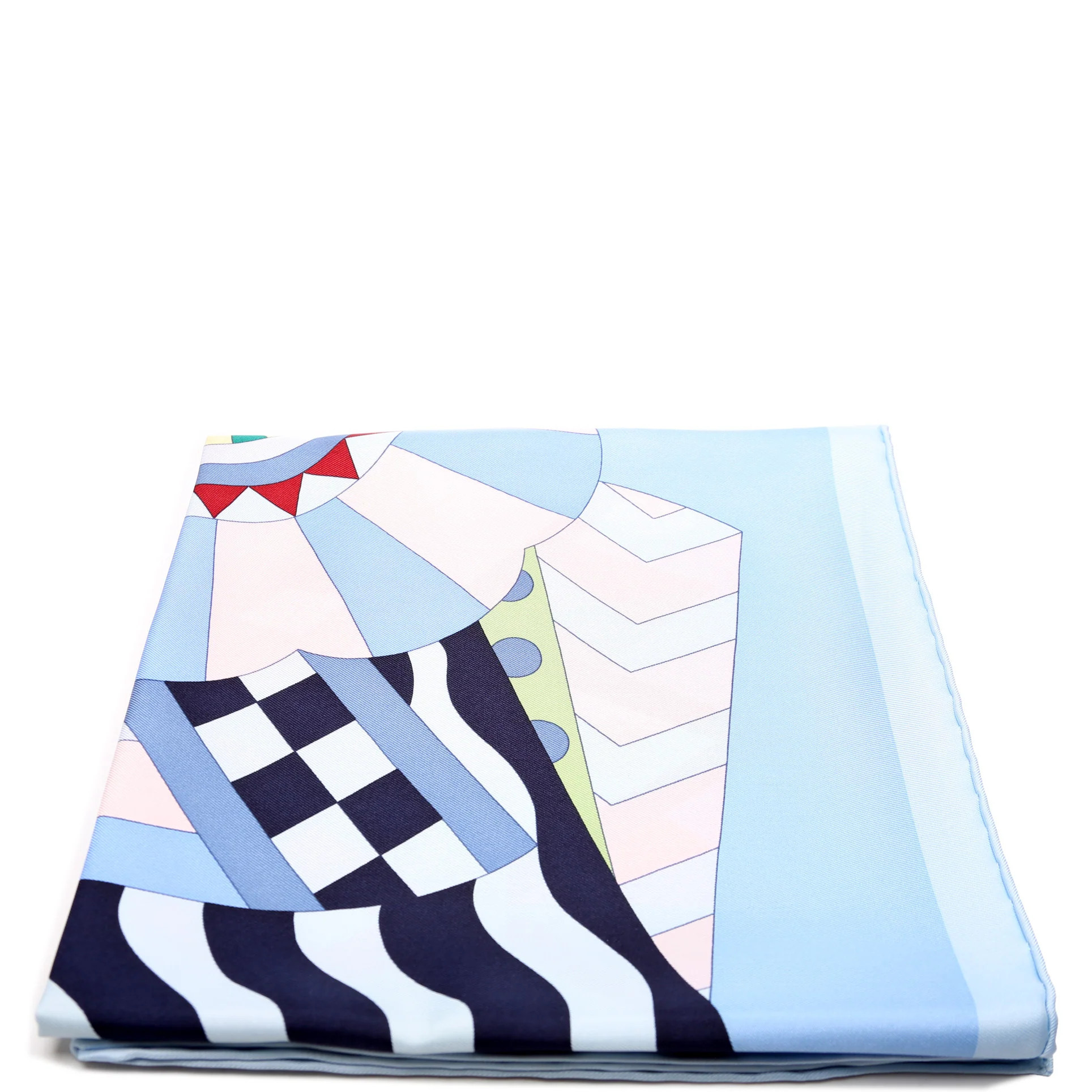 Cheval De Fete 90CM Silk Scarf Blue | Keeks Designer Handbags