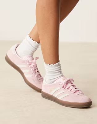 adidas Originals Gazelle Indoor sneakers in light pink | ASOS (Global)