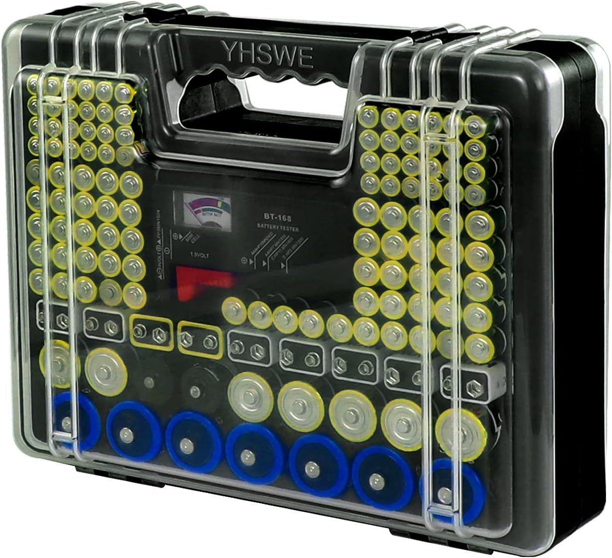 Amazon.com: X-Value 230+ Battery Storage Organizer AA AAA C D 9V Waterproof Battery Holder Case w... | Amazon (US)