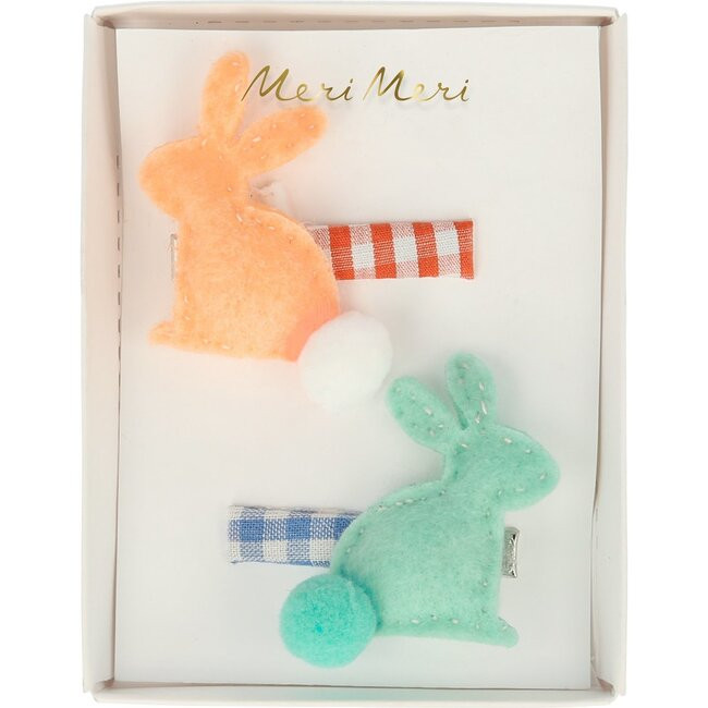 Felt Bunny Hair Clips | Maisonette