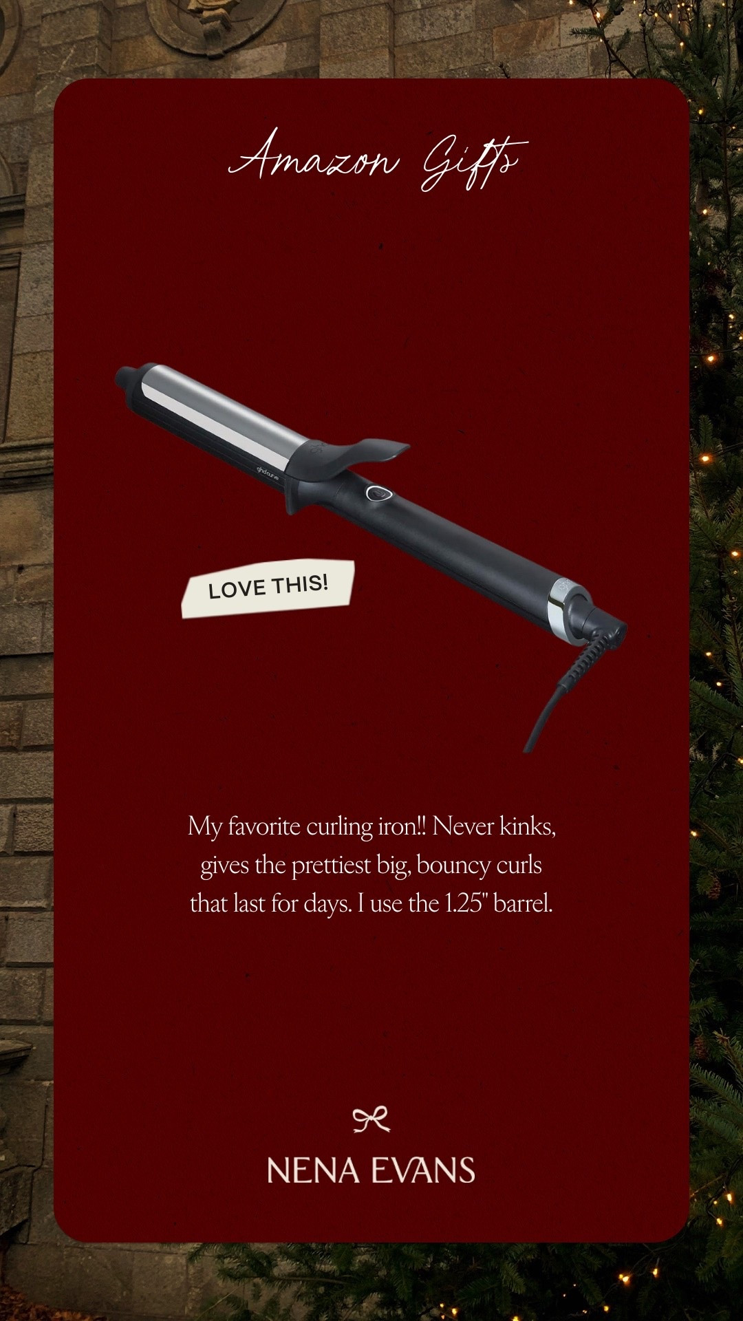 Gift idea for her! My favorite curling iron!! Never kinks, just gives the perfect effortless curls that last for days 

Gifts for Her
Gift ideas for her
Beauty gifts
Haircare
Amazon gifts
Amazon finds

#LTKGiftGuide #LTKBeauty #LTKHoliday