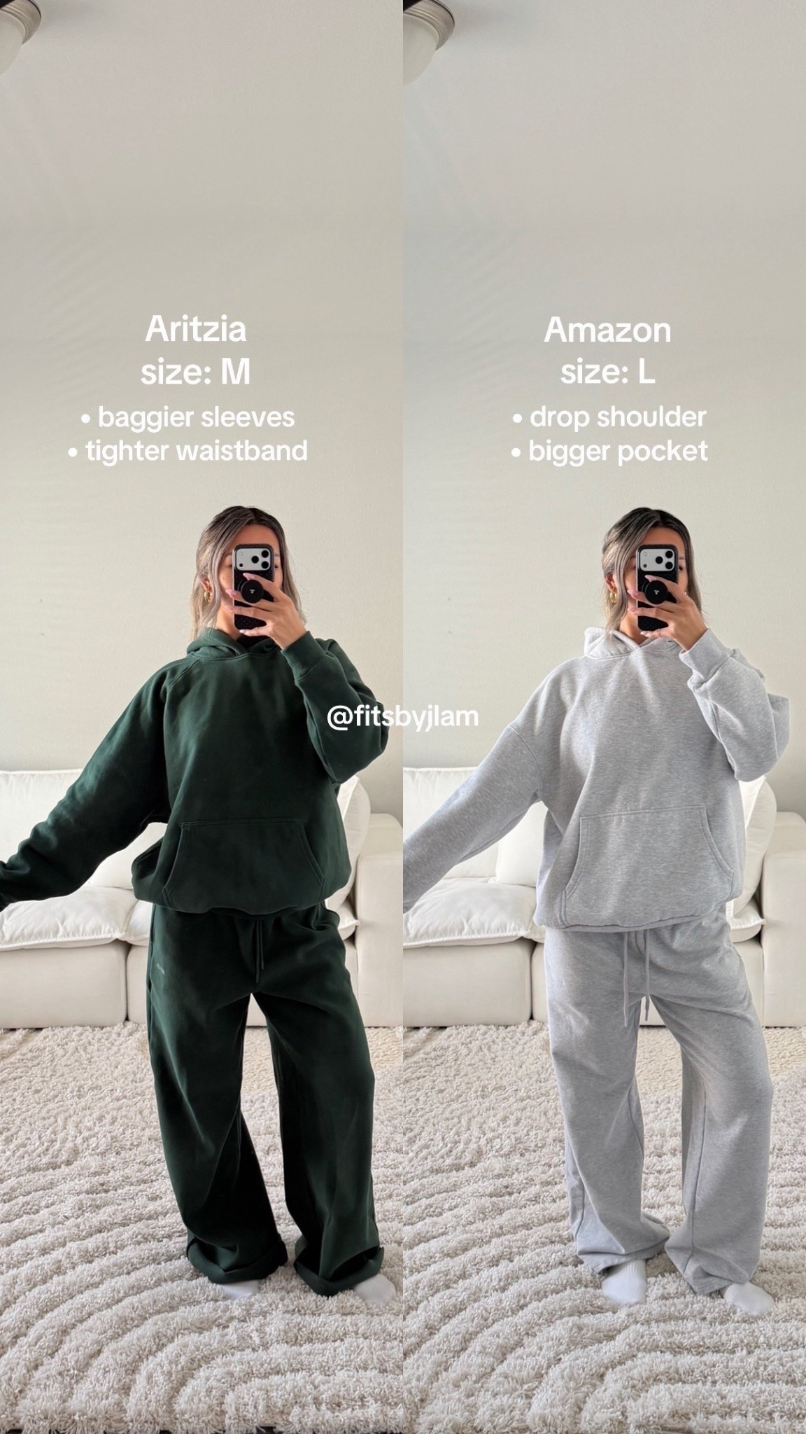 Aritzia Sweat Set vs Amazon Loungewear! ☺️ 