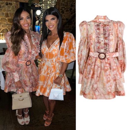 Dolores Catania’s Floral Ruffle Dress