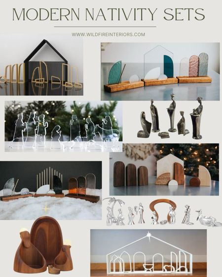 Modern and minimalistic nativity sets
#nativity #christmasdecor  

#LTKhome #LTKSeasonal #LTKHoliday