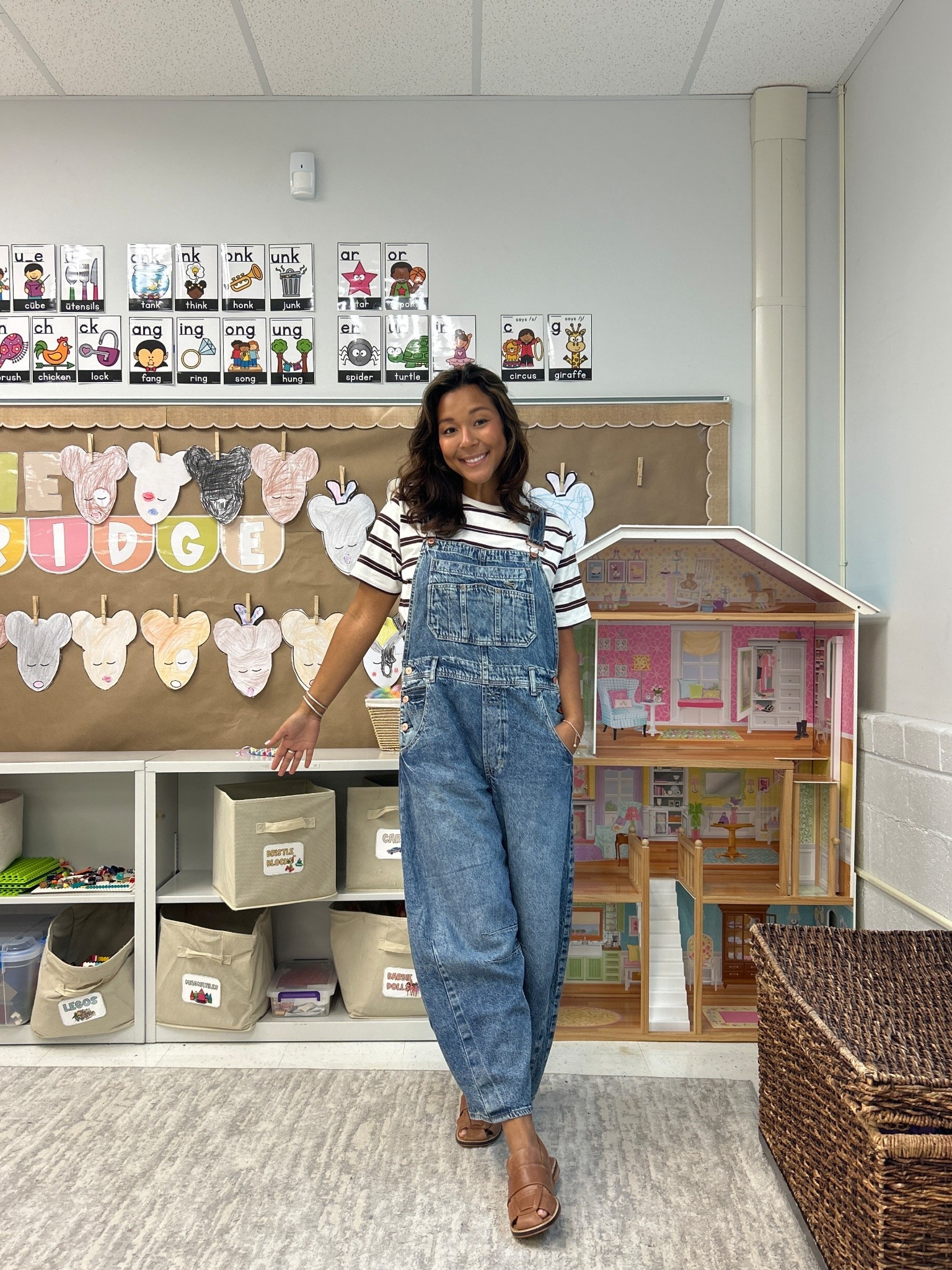 Sizing: 
Overalls: small 
Tee: medium (linked similar styles) 
Shoes: old free people 

🥰

#LTKStyleTip #LTKFindsUnder100 #LTKWorkwear