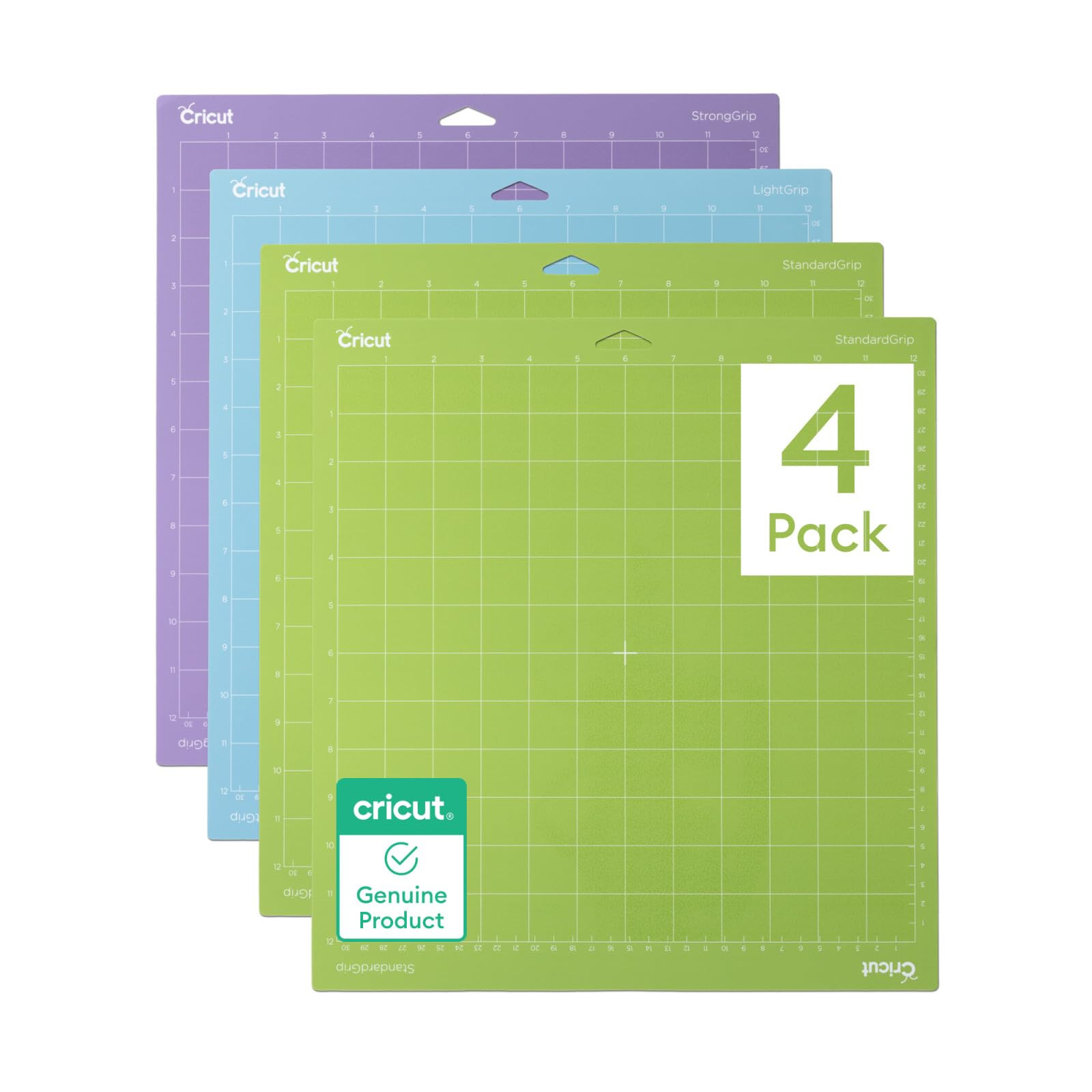 Cricut Cutting Mat Variety Pack (4 Count, 12in x 12in) - for Explore & Maker Machines - Includes ... | Amazon (US)
