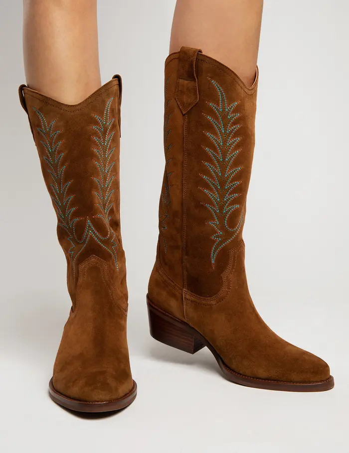 Goldie Embroidered Cowboy Boot (Women) | Nordstrom