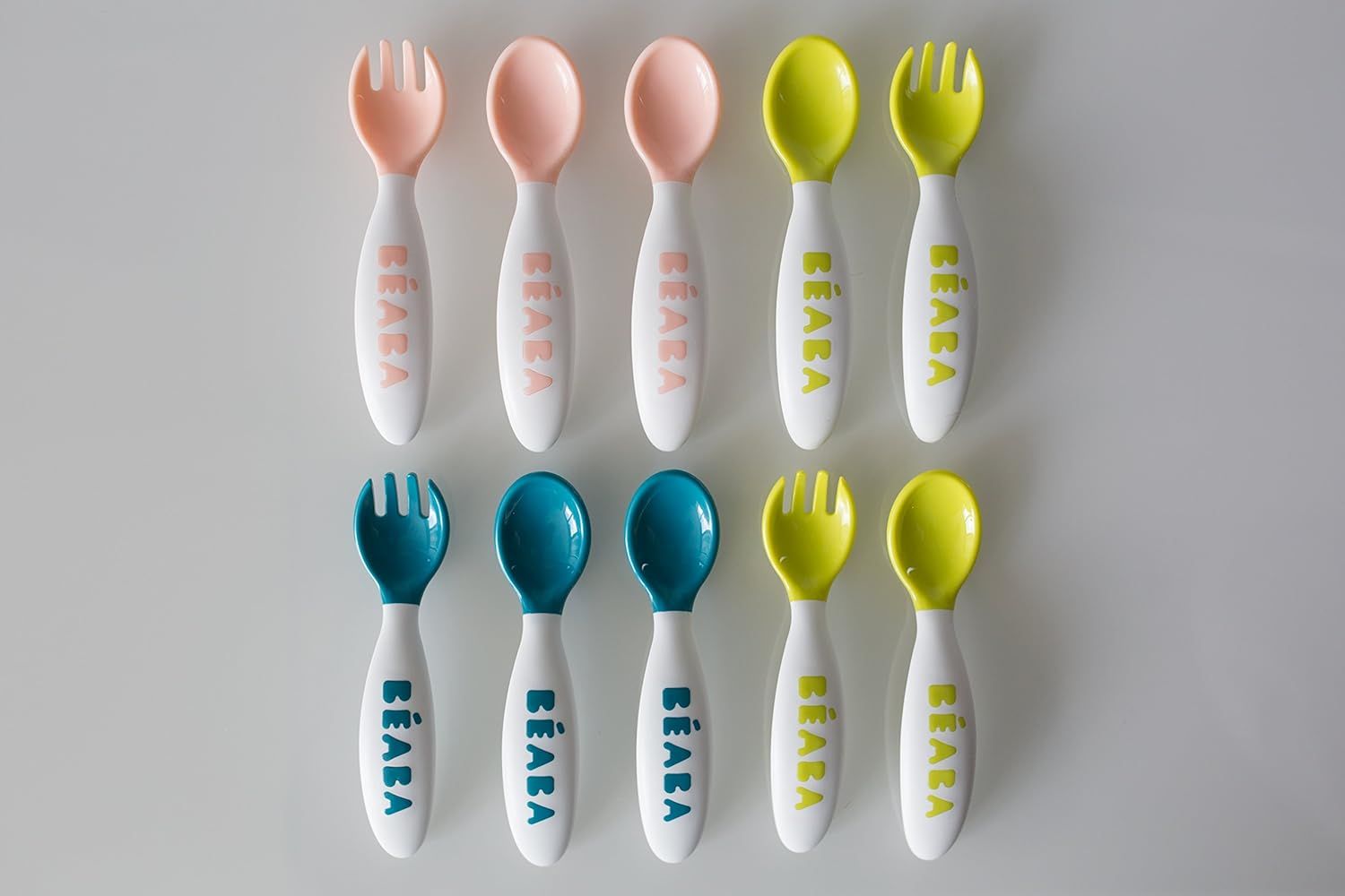 BEABA Toddler Self Feeding Cutlery, Toddler Cutlery, Toddler Utensils, Baby Spoons and Baby Forks... | Amazon (US)