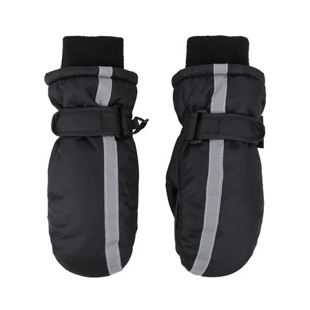Boy's Winter Thinsulate Lined Waterproof Ski Mittens Gloves,XS,Black | Walmart (US)
